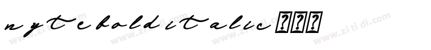 nyte bold italic字体转换